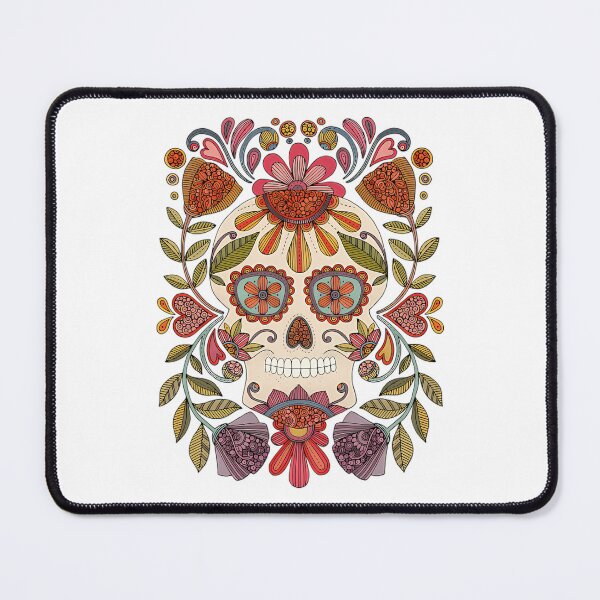 Item preview, Floral Harmony Skull Illustration designed and sold by CareTopping.