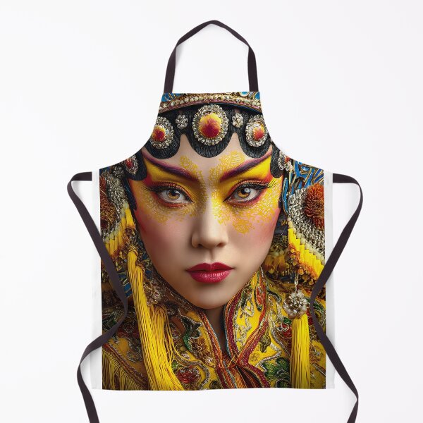 Item preview, Vibrant Traditional Chinese Opera Makeup Portrait designed and sold by Artessie.