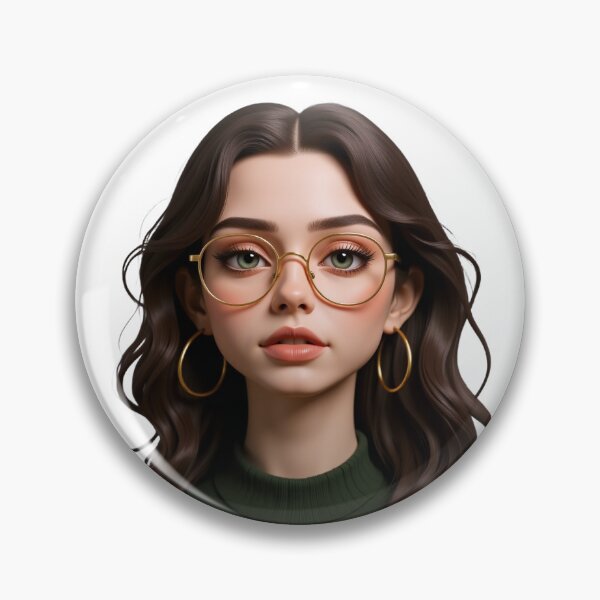 Item preview, Beautiful 3D Anime Girl With Glasses designed and sold by iladyclothing.