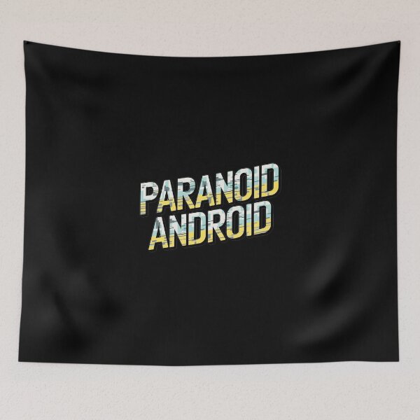 Item preview, Paranoid Android - Rock - Grunge - Pop - Blues - Electro - Classic - Retro designed and sold by SentientGallery.