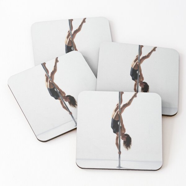Item preview, Minimalist Oil Painting of Inverted Pole Dancer designed and sold by Shine&Spin.