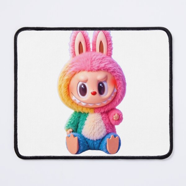 Item preview, Rainbow Bunny Labubu | Cute Kawaii Plush Art designed and sold by AesthinkArt.