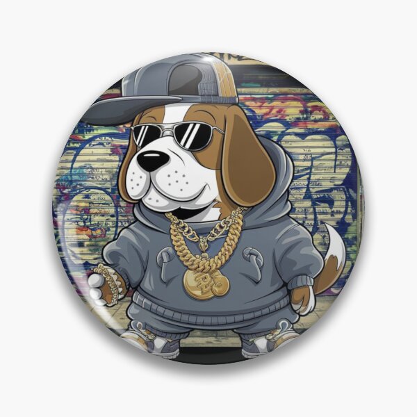Item preview, Retro Rap Beagle designed and sold by NeatThingLover.