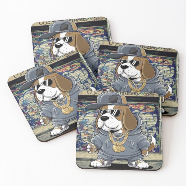 Item preview, Retro Rap Beagle designed and sold by NeatThingLover.