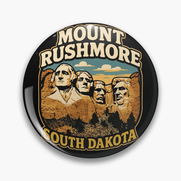 Item preview, Mount Mt Rushmore South Dakota Vintage Travel designed and sold by TomFrontierArt.