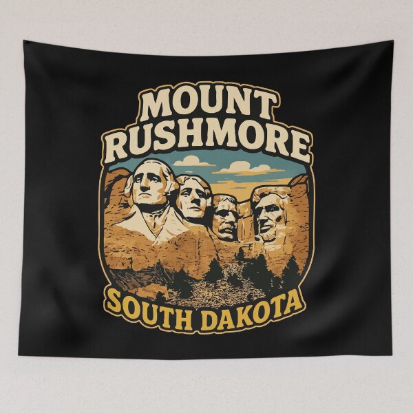 Item preview, Mount Mt Rushmore South Dakota Vintage Travel designed and sold by TomFrontierArt.