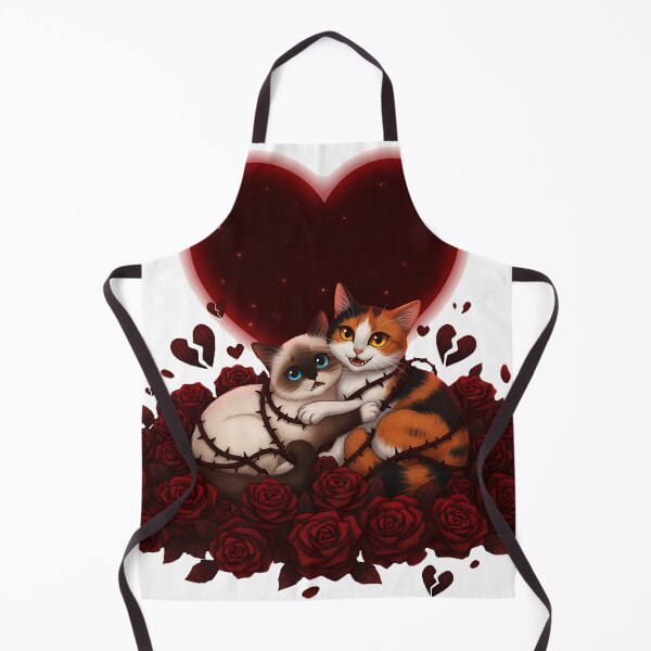 Item preview, Thorns & Moonlight, Love never blooms without pain. Dark romance, gothic cat art, moody Valentine theme designed and sold by meesub.