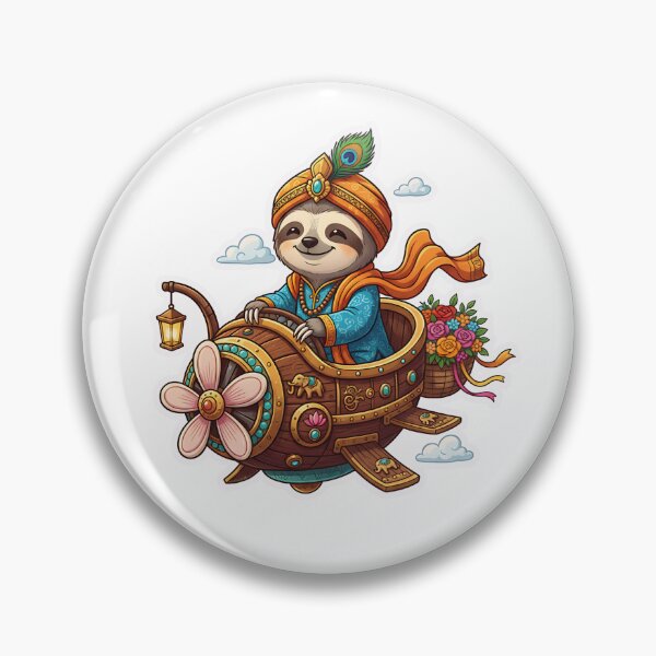 Item preview, Sloth in Turban on Steampunk Flying Machine designed and sold by XM STOREZ .