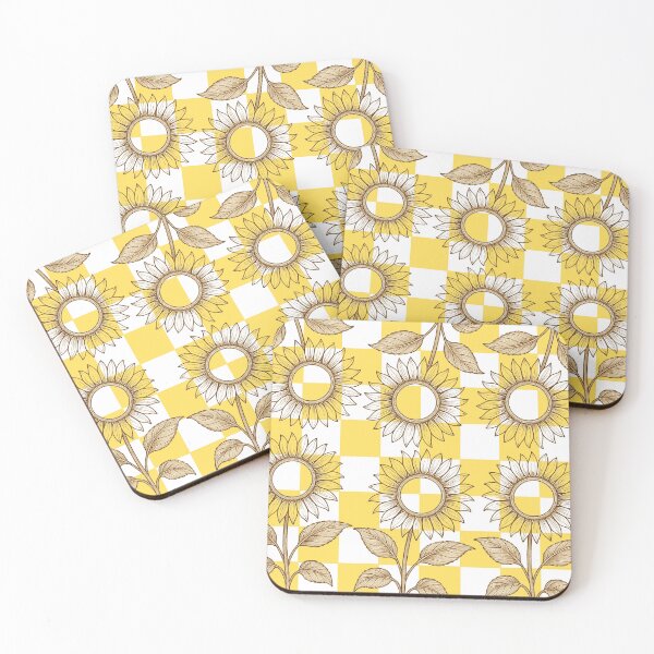Item preview, Rustic Checkered Sunflower Garden Pattern designed and sold by imperiumpublicitario .
