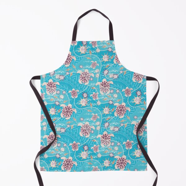 Item preview, Hawaii Lemon turtles on a Turquoise background designed and sold by Alex Blud.