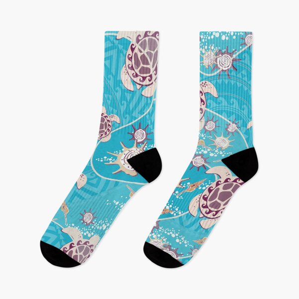 Item preview, Hawaii Lemon turtles on a Turquoise background designed and sold by Alex  Blud.