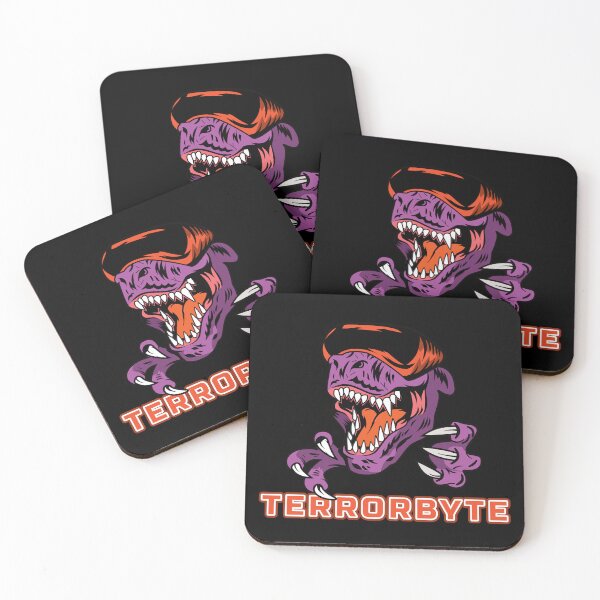 Item preview, TERRORBYTE – Cyber Dino Gamer Design | Fierce Tech Monster Art designed and sold by DG-ShopLT.
