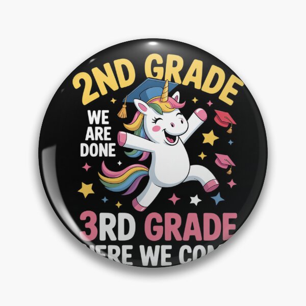 Item preview, Girls 2nd Grade Graduation Unicorn Outfit Hello 3rd Grade designed and sold by HuValverdeArt.