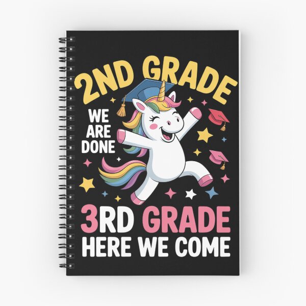 Item preview, Girls 2nd Grade Graduation Unicorn Outfit Hello 3rd Grade designed and sold by HuValverdeArt.