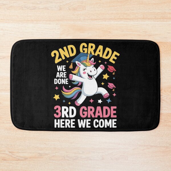 Item preview, Girls 2nd Grade Graduation Unicorn Outfit Hello 3rd Grade designed and sold by HuValverdeArt.