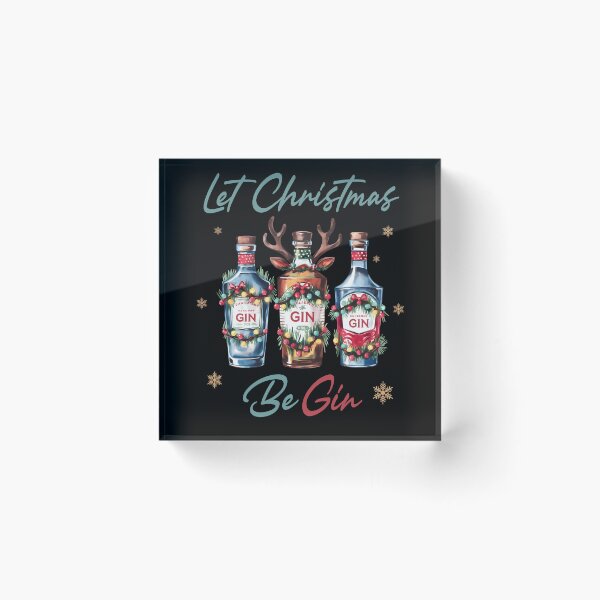 Item preview, Let Christmas Be Gin – Funny Christmas Gin Lover Design designed and sold by a1qualityd.