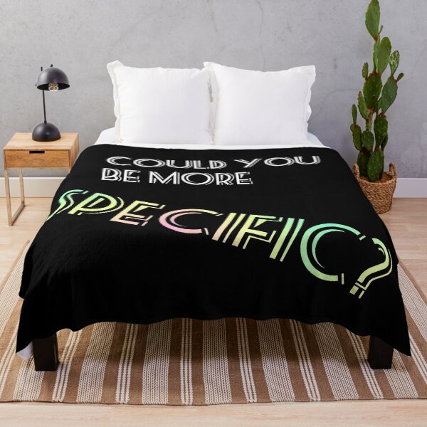 Item preview, "COULD YOU BE MORE SPECIFIC?" - Ironic Retro Sarcasm Graphic designed and sold by SergioMiklos.