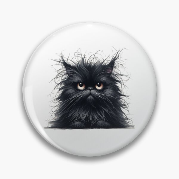 Item preview, Grumpy Black Cat 02 designed and sold by Purranova.