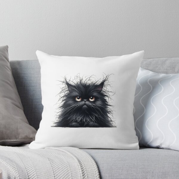 Item preview, Grumpy Black Cat 02 designed and sold by Purranova.
