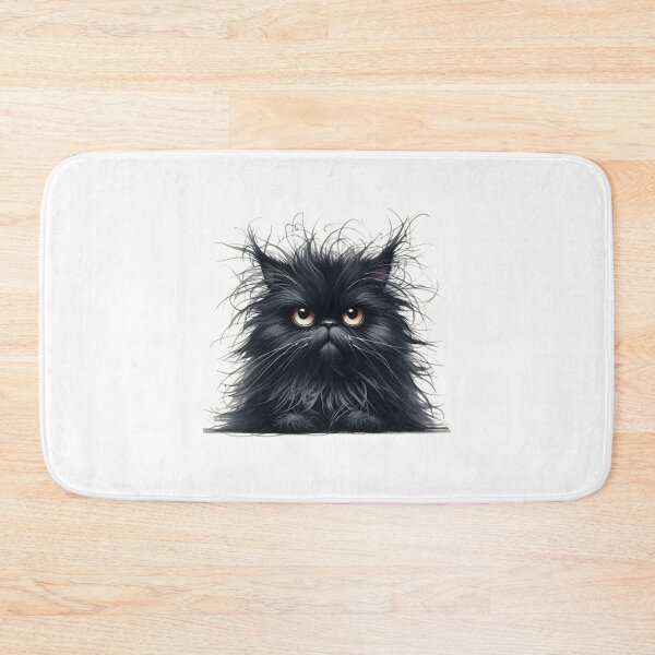Item preview, Grumpy Black Cat 02 designed and sold by Purranova.