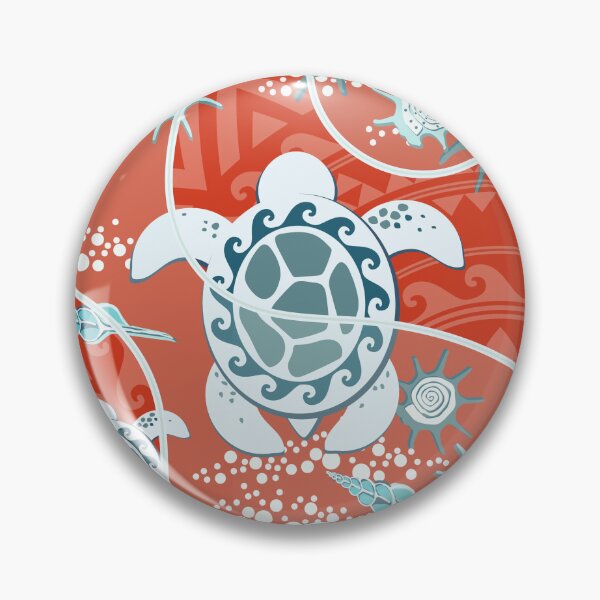 Item preview, Hawaii Lemon turtles on a Red background designed and sold by Alex  Blud.