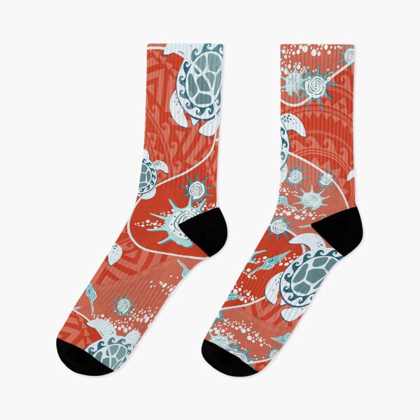 Item preview, Hawaii Lemon turtles on a Red background designed and sold by Alex  Blud.