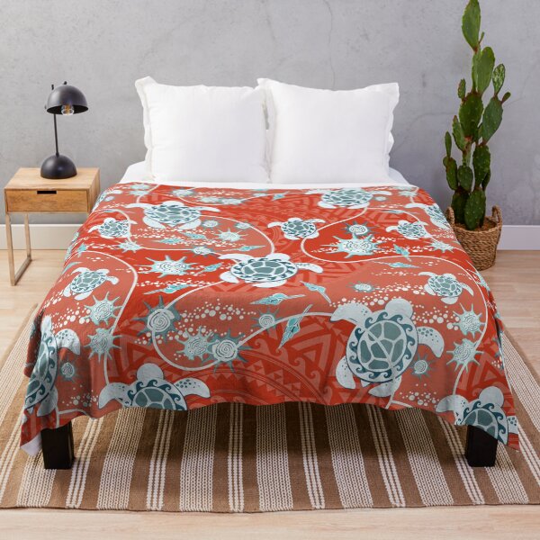 Item preview, Hawaii Lemon turtles on a Red background designed and sold by Alex Blud.