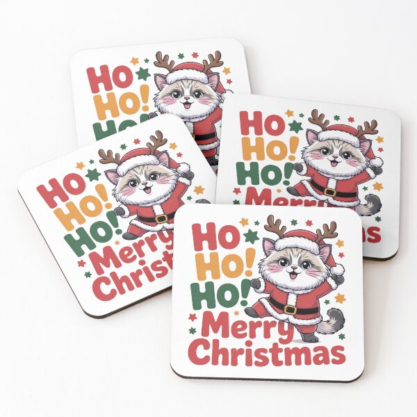 Item preview, Ho ho ho Ragdoll cat Christmas designed and sold by kaka8888.