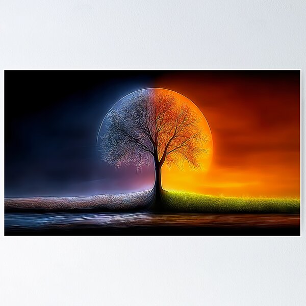 Item preview, Duality of Nature's Balance. Cosmic Tree designed and sold by Alex Bon: Lighthouse to see yourself.
