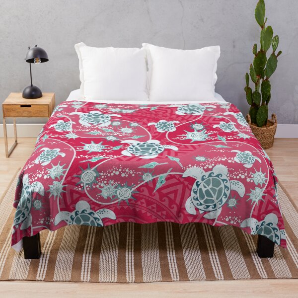 Item preview, Hawaii Lemon turtles on a Dark pink background designed and sold by Alex Blud.