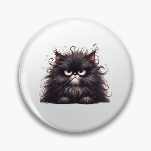 Item preview, Grumpy Black Cat 04 designed and sold by Purranova.