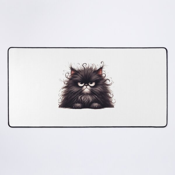 Item preview, Grumpy Black Cat 04 designed and sold by Purranova.