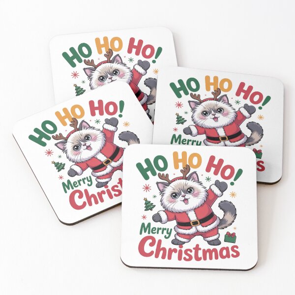 Item preview, Ho ho ho Ragdoll cat Christmas designed and sold by kaka8888.