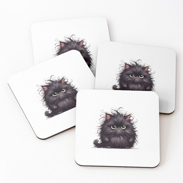 Item preview, Grumpy Black Cat 06 designed and sold by Purranova.