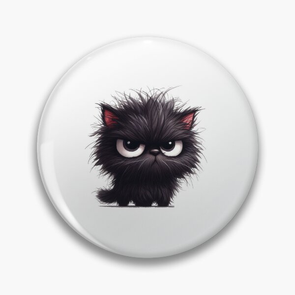 Item preview, Grumpy Black Cat 07 designed and sold by Purranova.
