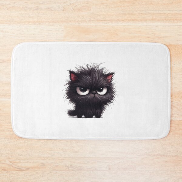 Item preview, Grumpy Black Cat 07 designed and sold by Purranova.
