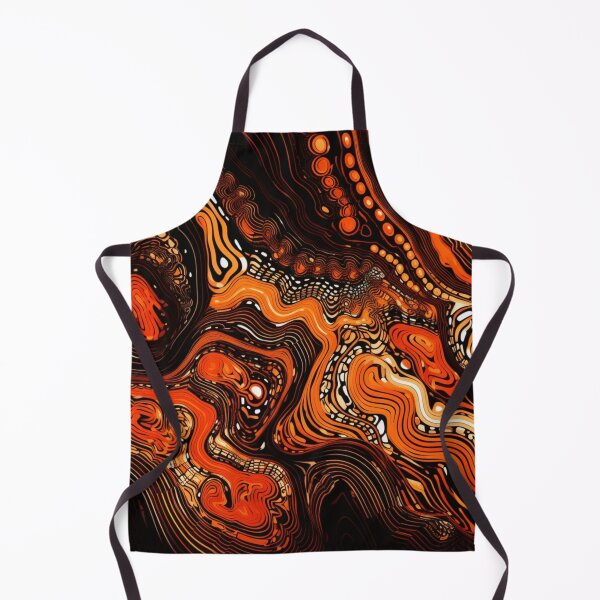 Item preview, Aboriginal Inspired Dot Art - Australian Trails Behind the Fence designed and sold by GrinGalore.