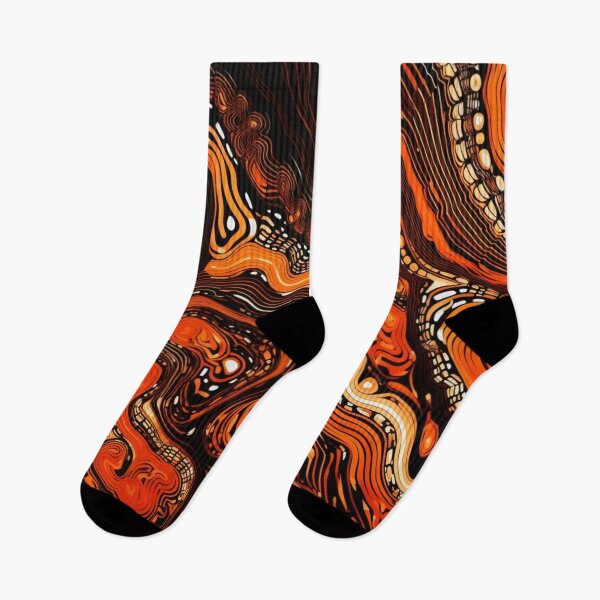 Item preview, Aboriginal Inspired Dot Art - Australian Trails Behind the Fence designed and sold by GrinGalore.