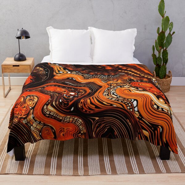 Item preview, Aboriginal Inspired Dot Art - Australian Trails Behind the Fence designed and sold by GrinGalore.