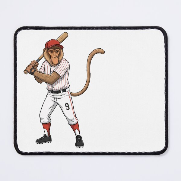 Item preview, Proboscis Power: Baseball Monkey Player Collection - Pitcher, Catcher, Batter & Fielder Art designed and sold by Wild-way Art.