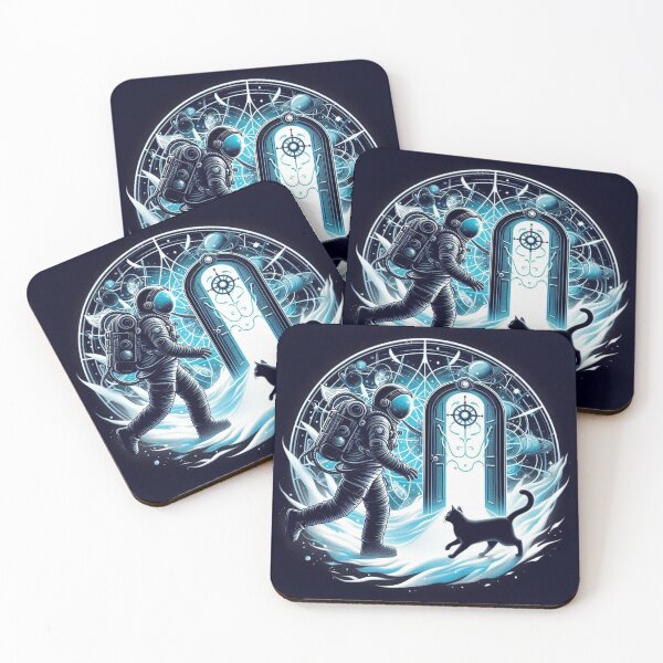 Item preview, "Cosmic Gateway: Astronaut and the Black Cat" designed and sold by Dogandesighn.