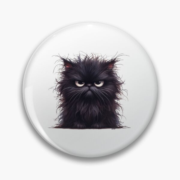 Item preview, Grumpy Black Cat 08 designed and sold by Purranova.