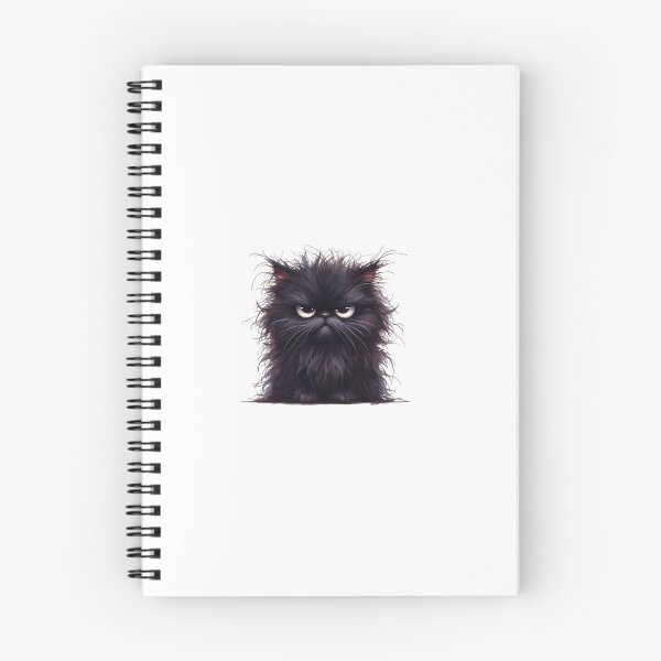 Item preview, Grumpy Black Cat 08 designed and sold by Purranova.