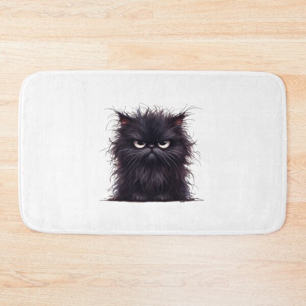 Item preview, Grumpy Black Cat 08 designed and sold by Purranova.