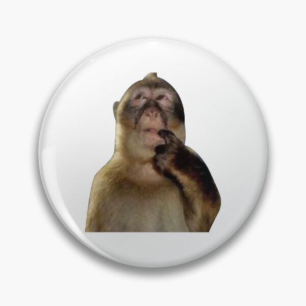 Item preview, cute thinking monkey designed and sold by zainab hussain.