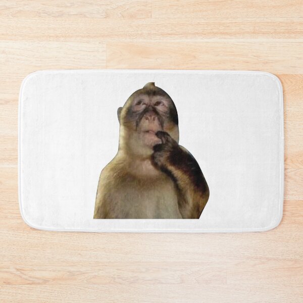 Item preview, cute thinking monkey designed and sold by zainab hussain.
