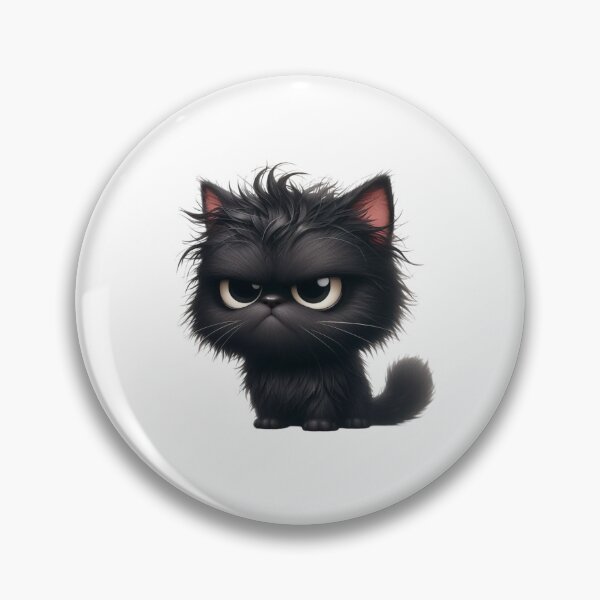 Item preview, Grumpy Black Cat 09 designed and sold by Purranova.