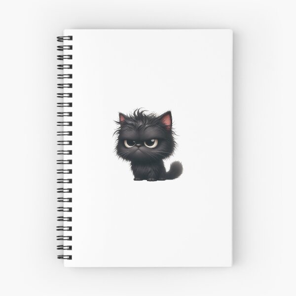Item preview, Grumpy Black Cat 09 designed and sold by Purranova.