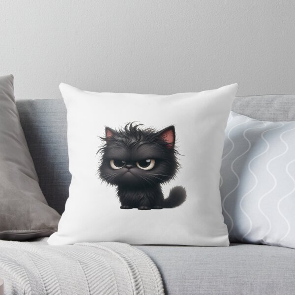 Item preview, Grumpy Black Cat 09 designed and sold by Purranova.