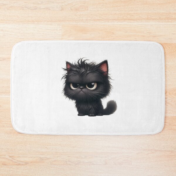 Item preview, Grumpy Black Cat 09 designed and sold by Purranova.